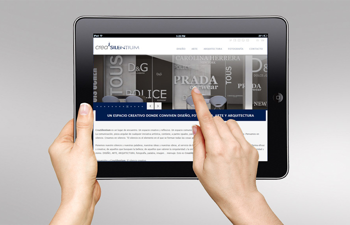 Diseño web responsive para creasilentium