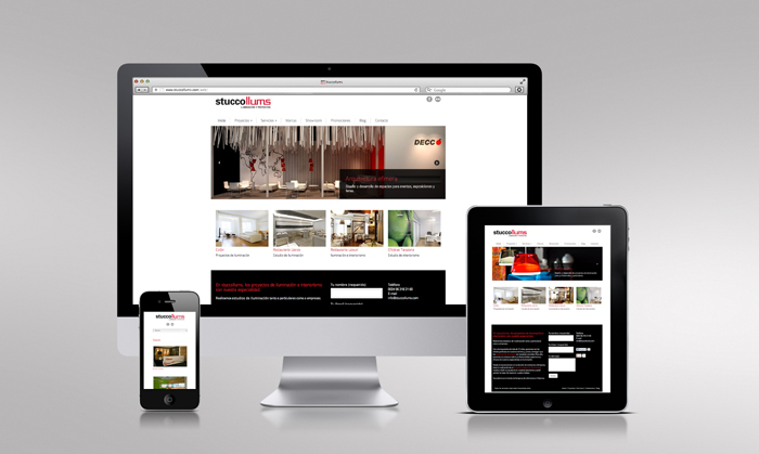 Diseño web responsive para Stuccollums