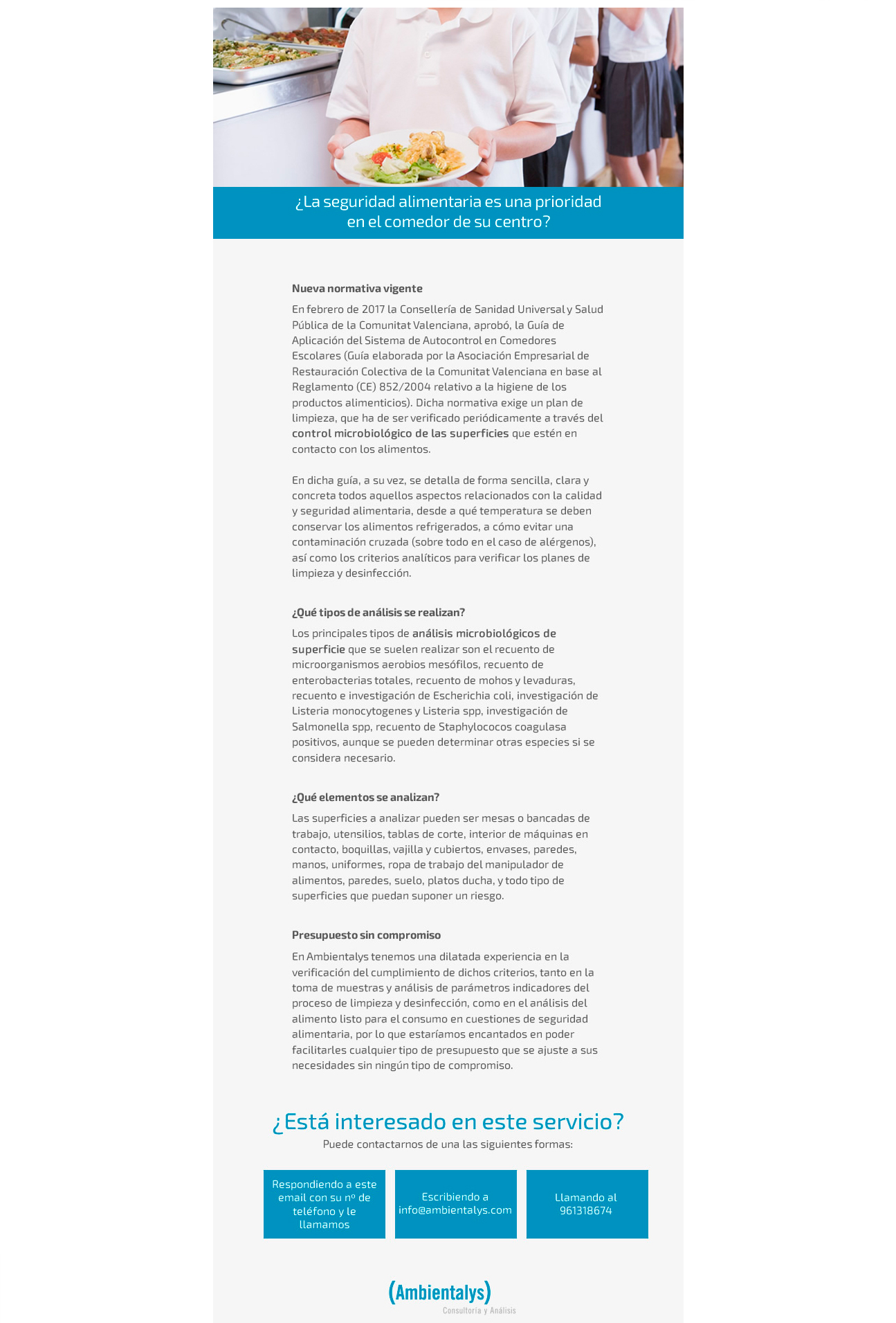 NEWSLETTER AMBIENTALYS