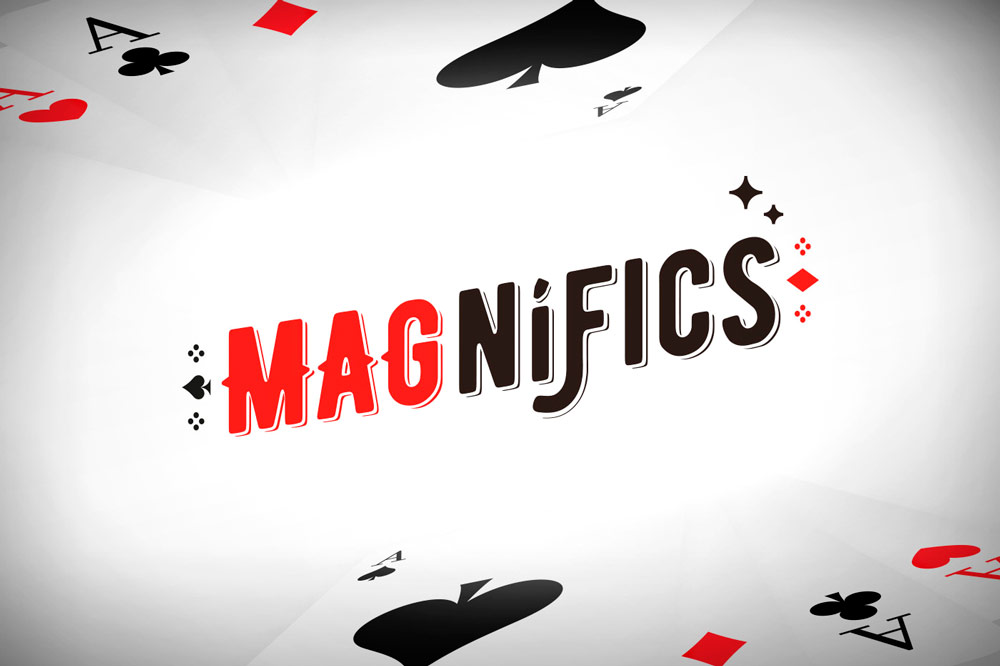 logo magnifics white back