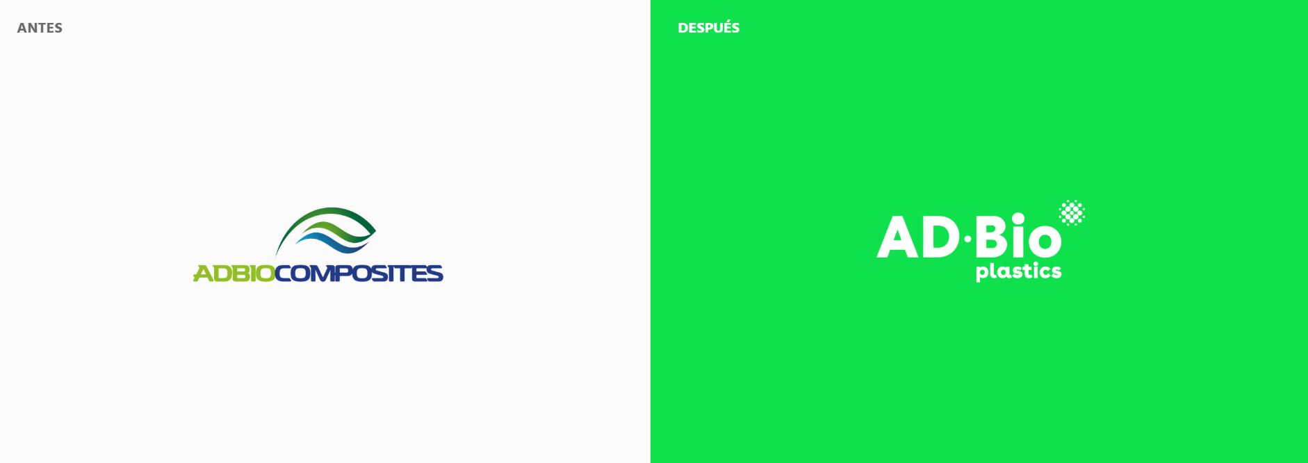 antes despues logo adbio