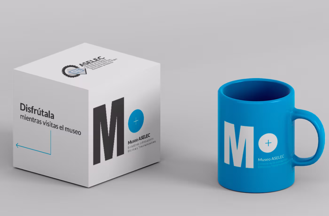 diseno taza packaging museo aselec abranding