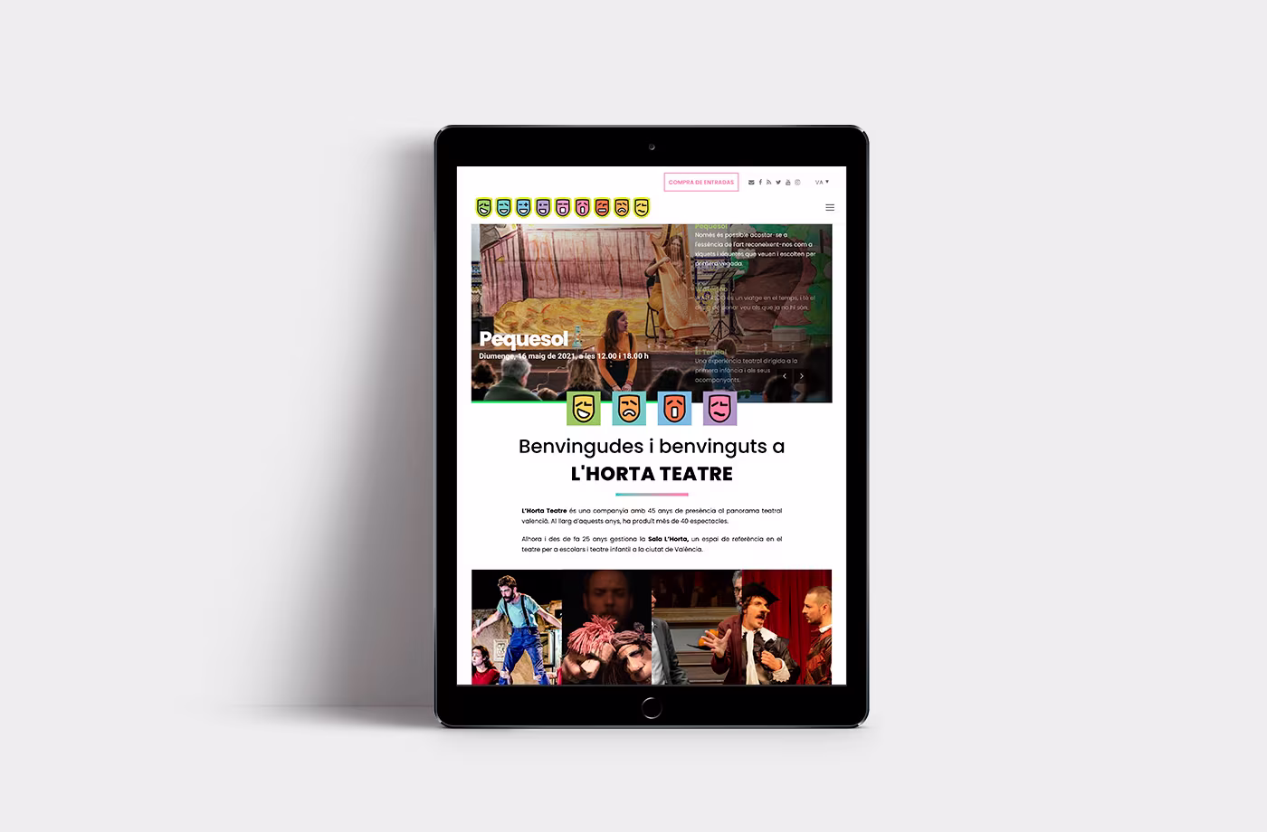 rediseno web responsive horta teatre abranding