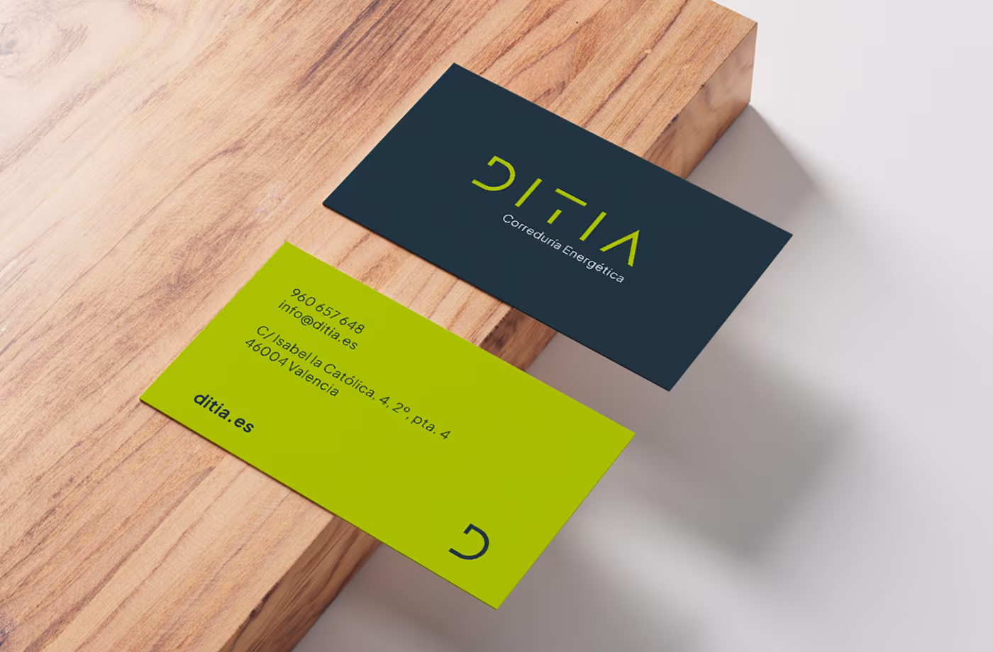 tarJeta visita ditia abrandin