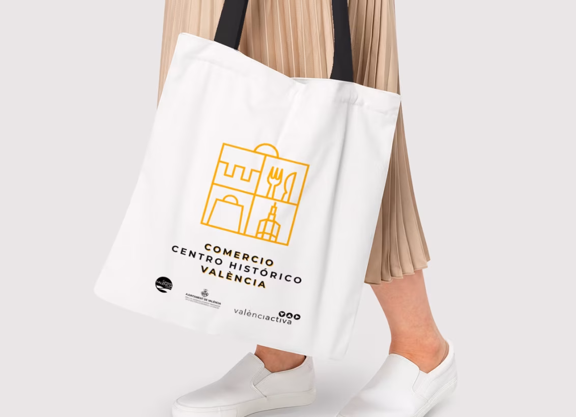 tote bag comercios centro historico abranding
