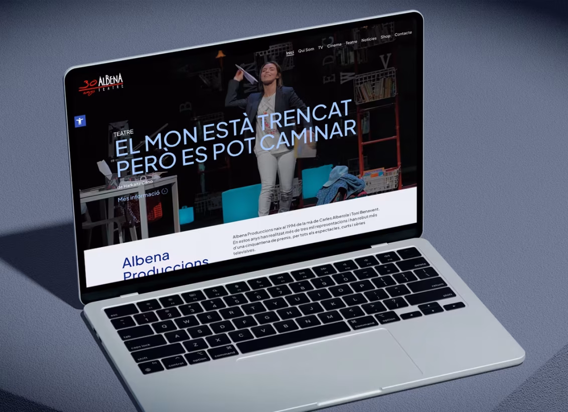 diseno pagina web albena produccions abranding