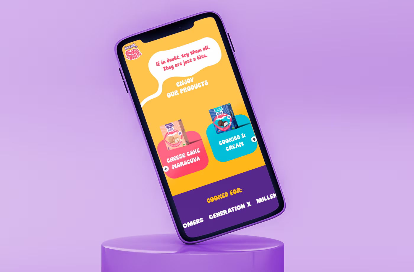 movil morado icenack abranding