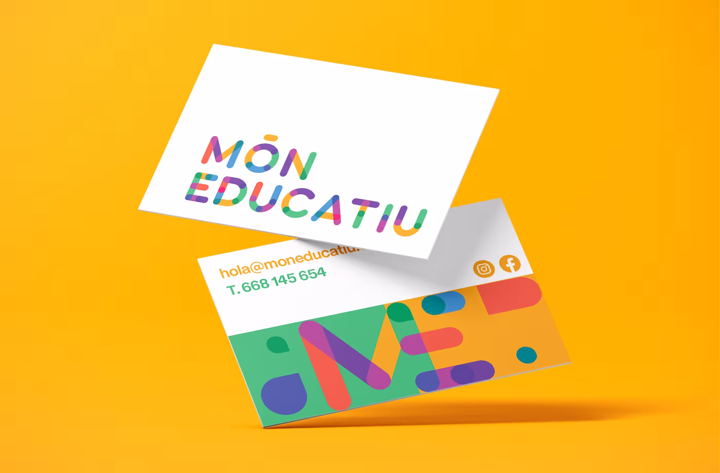 diseno business card mon educatiu abranding