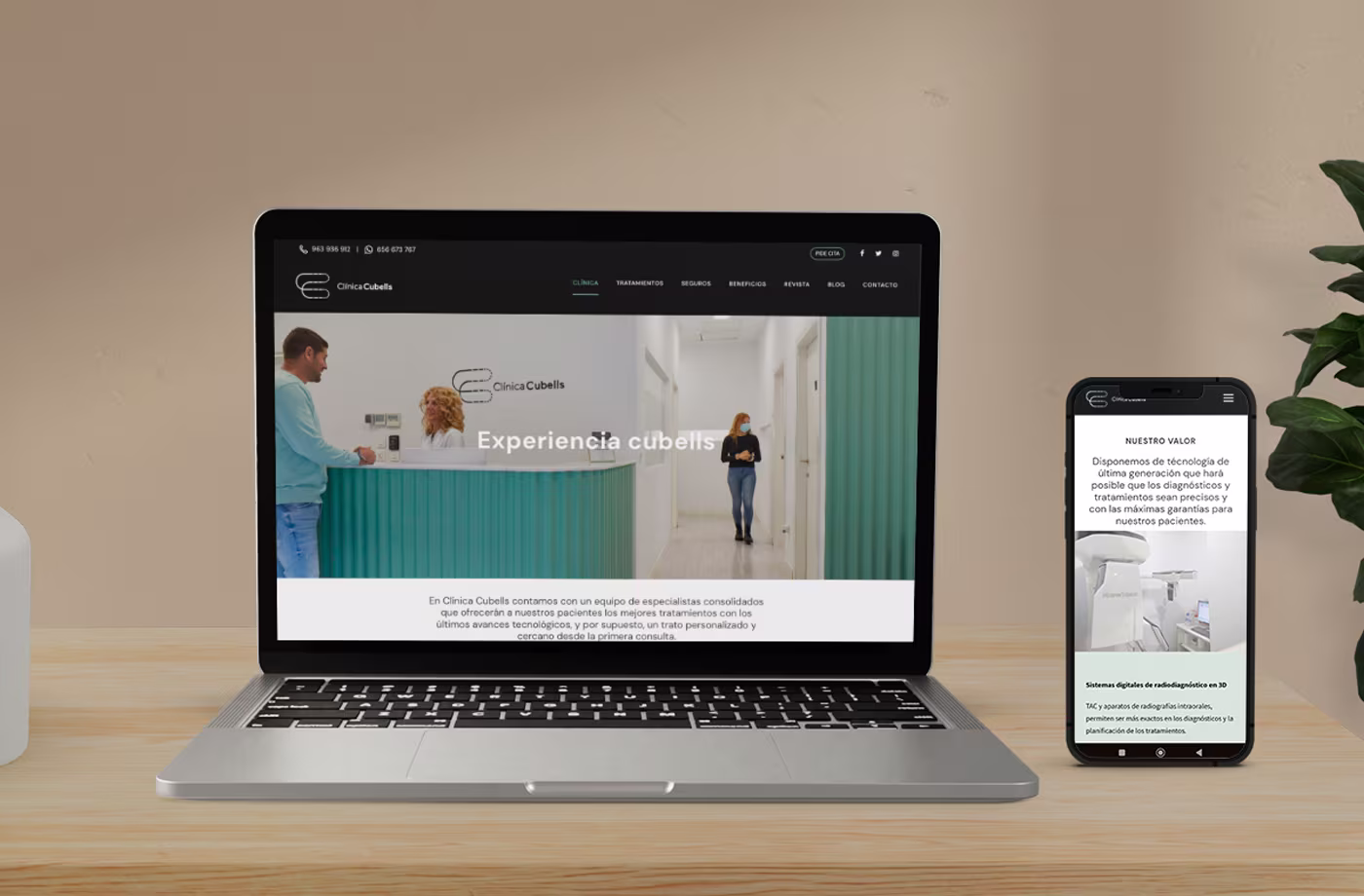 diseno responsive web clinicas cubells abranding