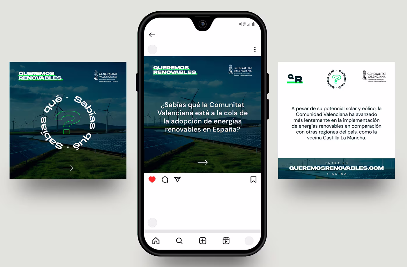 movil QUEREMOS RENOVABLES abranding