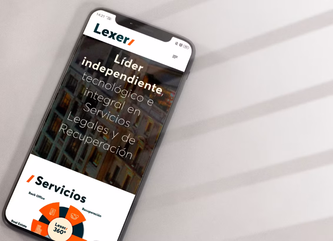 diseno sitioweb lexer abranding