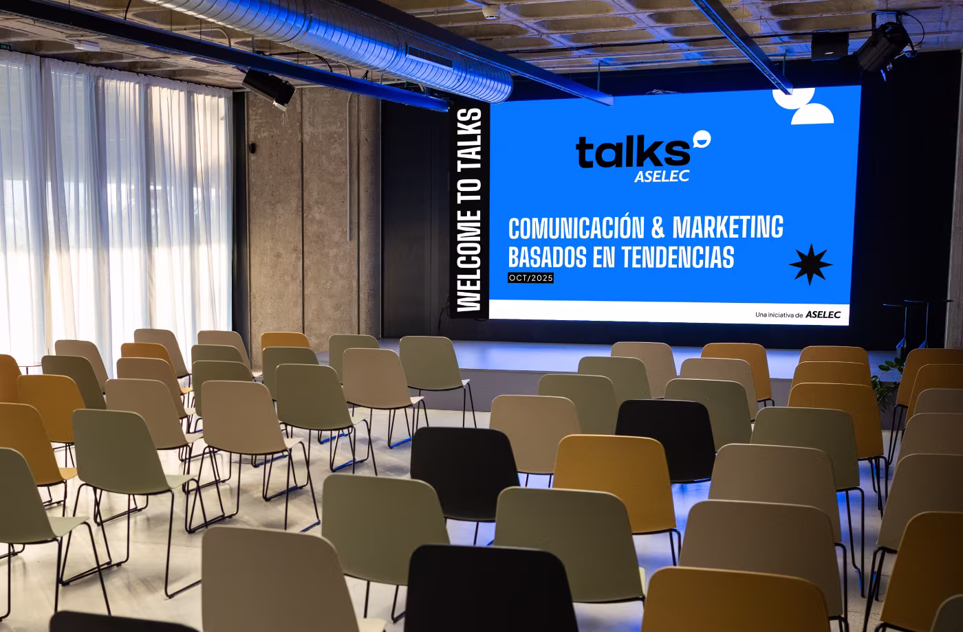 pantalla ponencias ASELECTalks