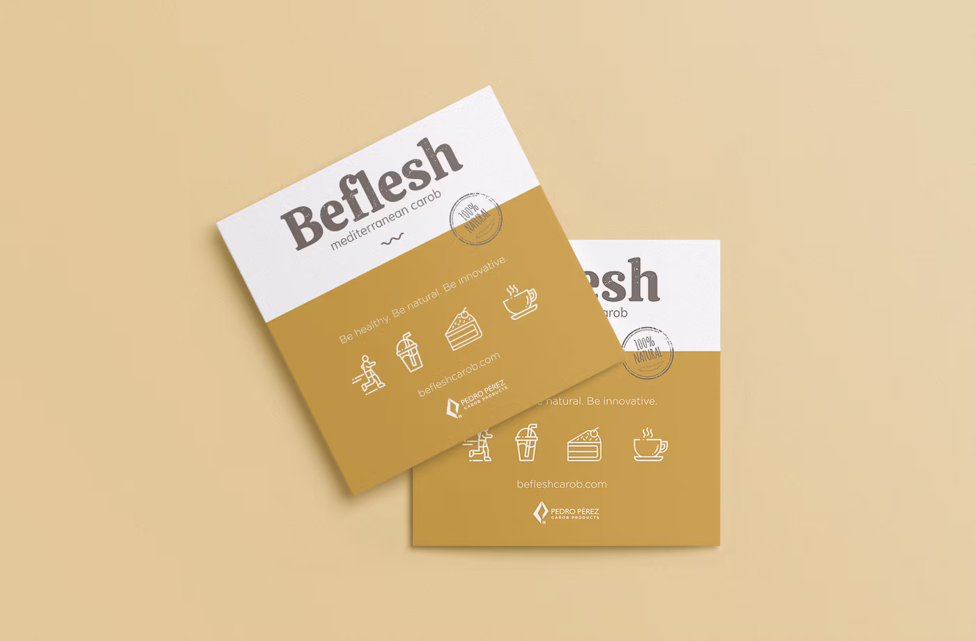 diseno diptico beflesh abranding