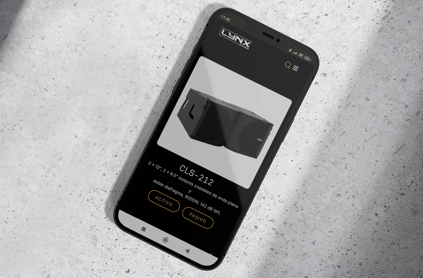 Lynx Pro Audio Diseño web responsive