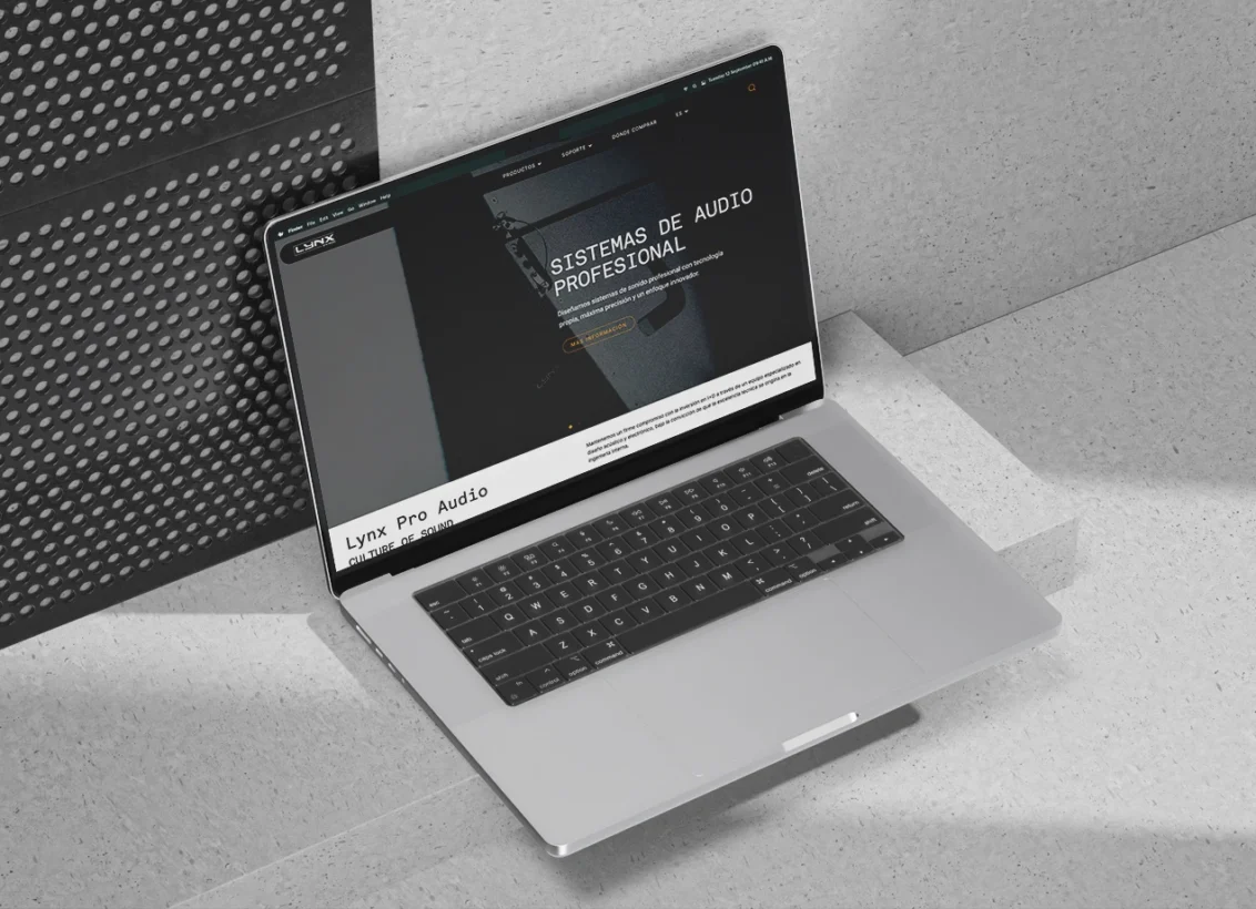 Lynx Pro Audio Diseño web responsive