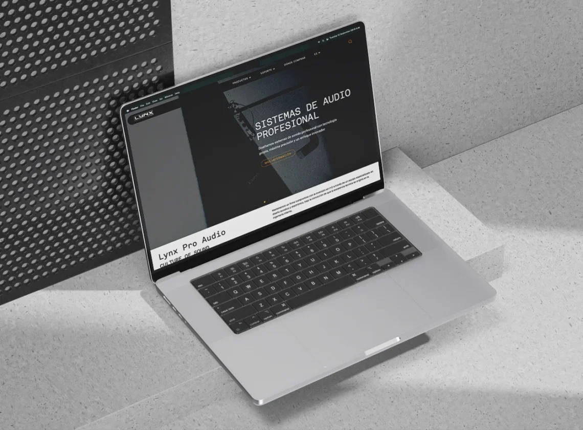 Lynx Pro Audio Diseño web responsive