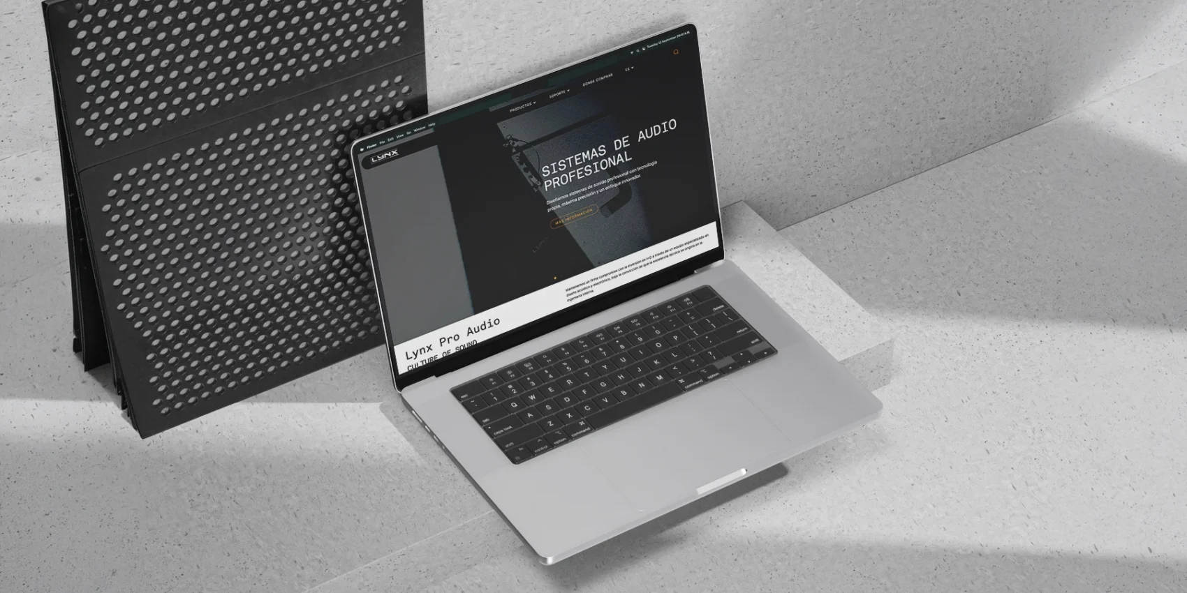 Home 5 Lynx Pro Audio Diseño web responsive