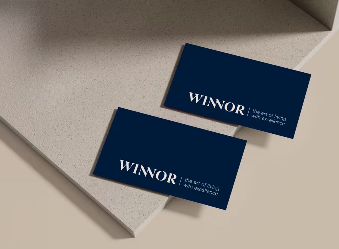 diseno business cards winnor abranding