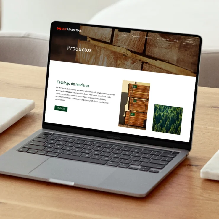 Mic Maderas Diseño web responsive