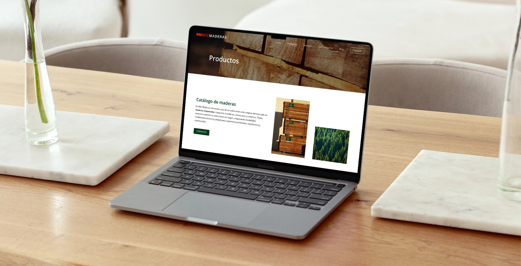 Mic Maderas Diseño web responsive